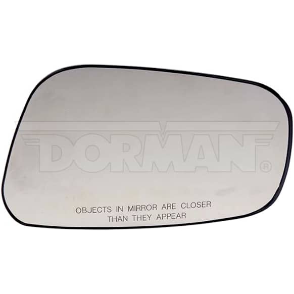 56523 Front, Passenger Side Help Series Mirror Glass, Non-Heated, No Blind Spot Feature, Backing Plate Included