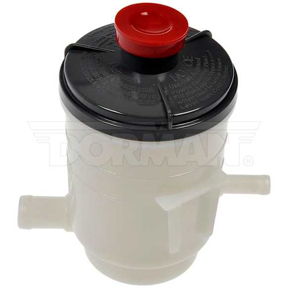 603-684 OE Solutions Series Power Steering Reservoir - Matte White, Gray, and Red, Direct Fit, Sold individually