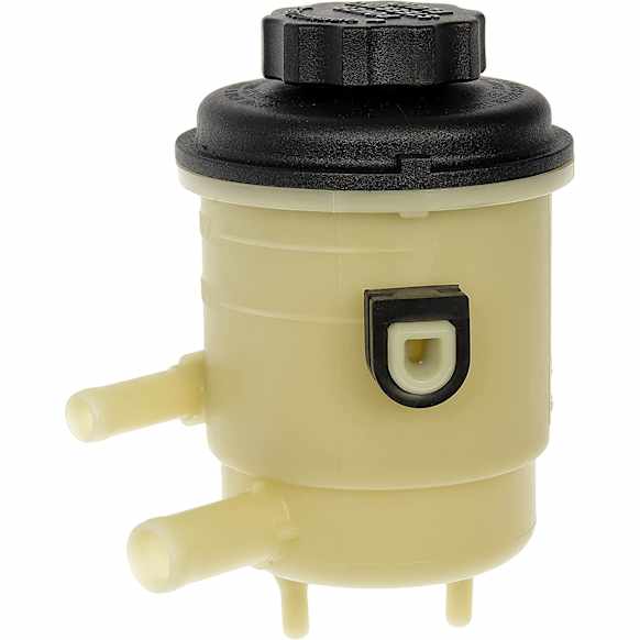 603-698 OE Solutions Series Power Steering Reservoir - Black and White, Direct Fit, Sold individually