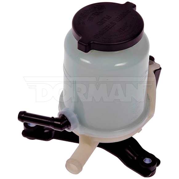603-828 OE Solutions Series Power Steering Reservoir - Black, Blue, and White, Direct Fit, Sold individually