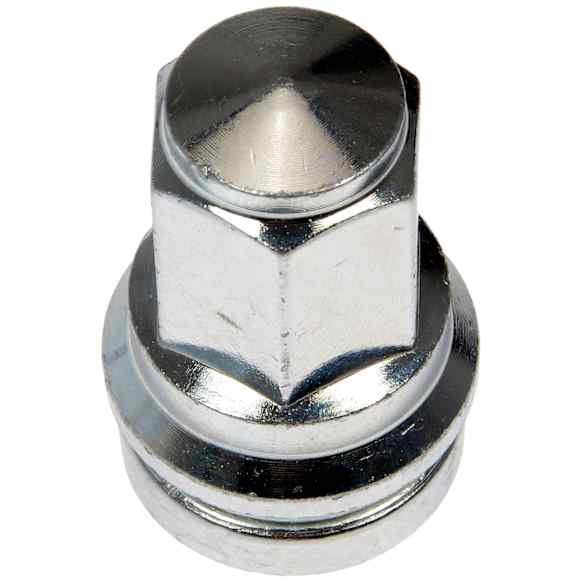 611-930 Lug Nut - Silver, Steel, Flanged Nut, M14-1.5 Direct Fit, Sold Individually