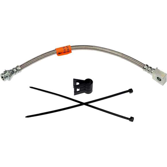 622-077 Rear, Driver Side OE Solutions Series Brake Line, Stainless Steel