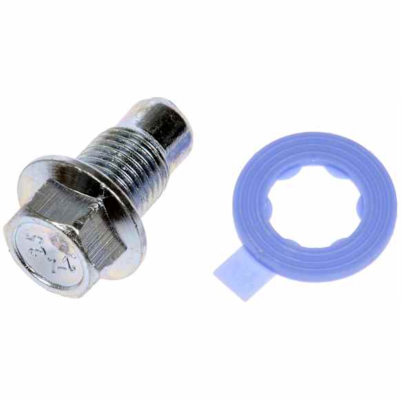 69013 Help Series Oil Drain Plug - Silver, Steel, Direct Fit, Sold individually