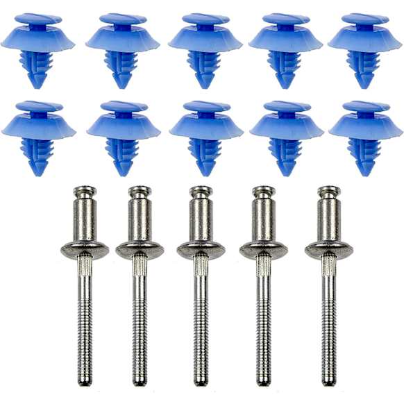 702-003 AutoGrade Series Door Panel Retainer - Blue and chrome, Nylon and steel, Direct Fit, Kit