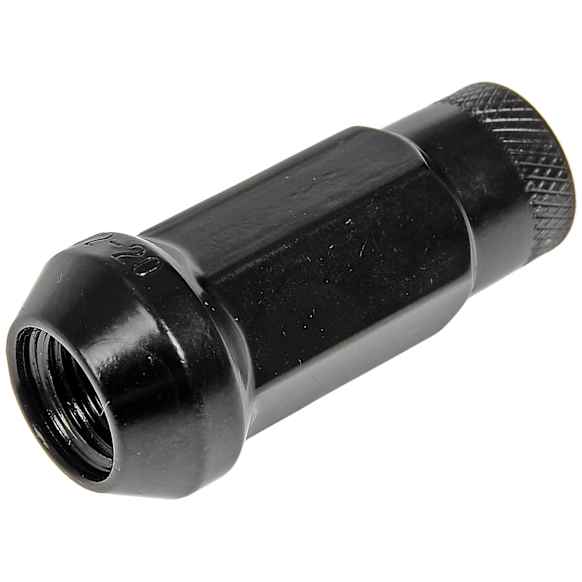 713-285A AutoGrade Series Lug Nut - Black, Carbon Steel, Open End Duplex Acorn, 1/2 -20 Direct Fit, Set of 20