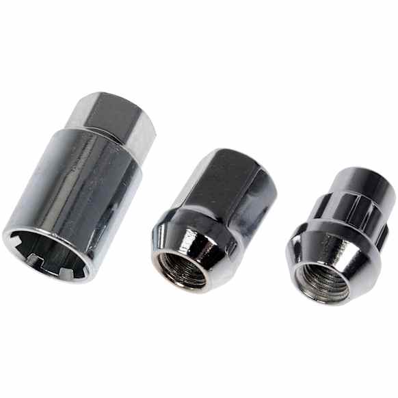 713-375 AutoGrade Series Lug Nut - Chrome, Carbon Steel, Acorn, M12-1.50 Direct Fit, Set of 16