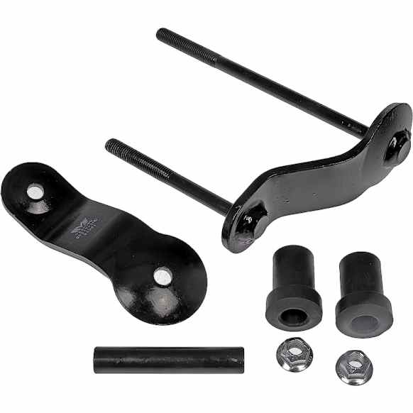 722-080 Leaf Spring Shackles and Hangers - Black, Steel, Direct Fit, Sold Individually