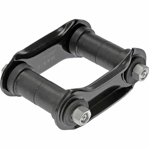 722-203 Leaf Spring Shackles and Hangers - Black, Steel, Direct Fit, Kit