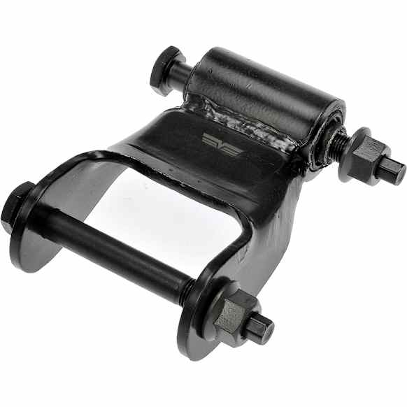 722-204 Leaf Spring Shackles and Hangers - Black, Steel, Direct Fit, Kit