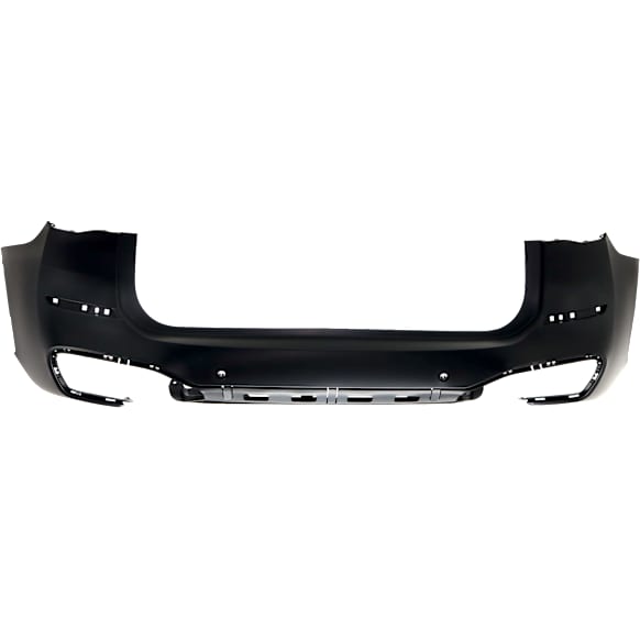 Rear Primed Bumper Cover, For Models With Parking Aid Sensor Holes and M Package, CAPA Certified