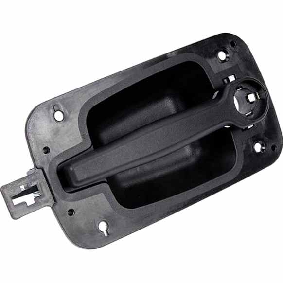 760-5108 Front, Passenger Side Black Exterior Door Handle, With Key Hole, HD Solutions Series