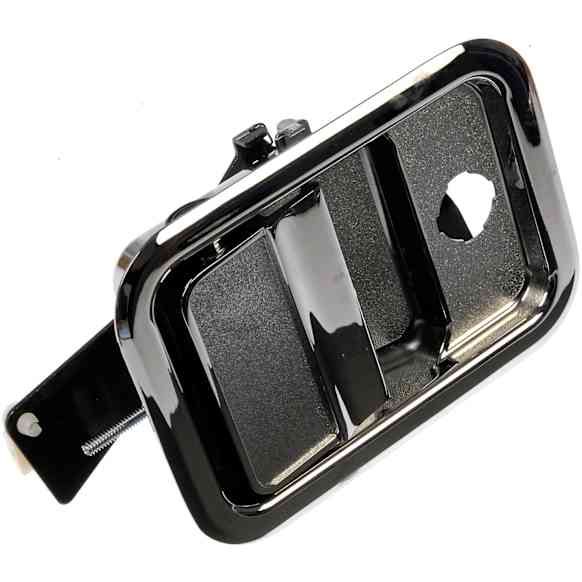 760-5201 Front, Passenger Side Chrome Exterior Door Handle, With Key Hole, HD Solutions Series