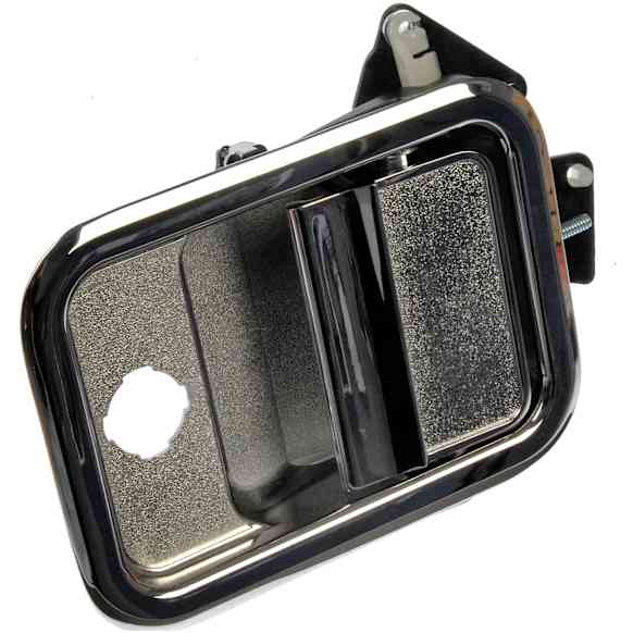 760-5202 Front, Driver Side Chrome Exterior Door Handle, With Key Hole, HD Solutions Series