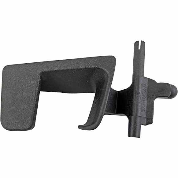 761-5204 Front, Passenger Side Black Interior Door Handle, Without Door Lock Hole, HD Solutions Series