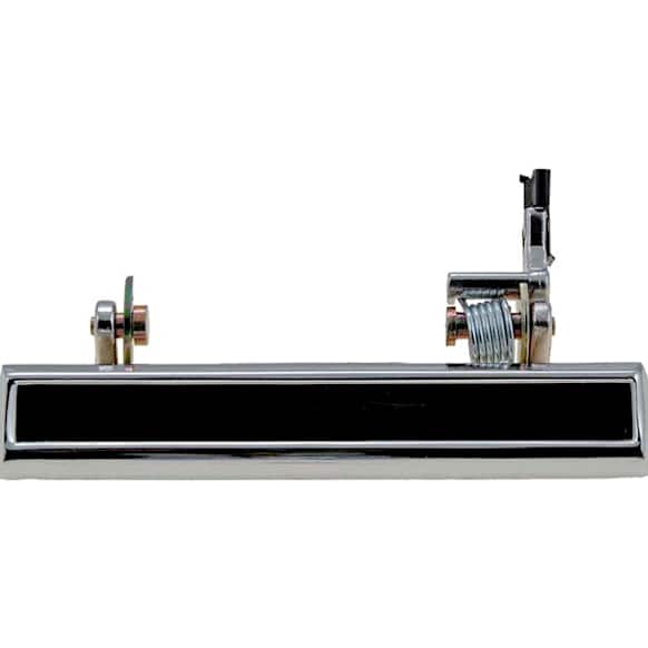 77019 Front, Driver Side Chrome Exterior Door Handle, Without Key Hole, Help Series
