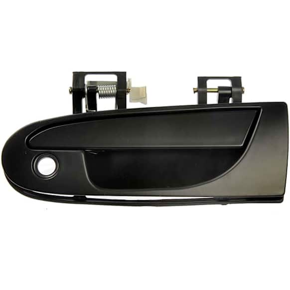 77493 Front, Driver Side Smooth Black Exterior Door Handle, With Key Hole, Help Series