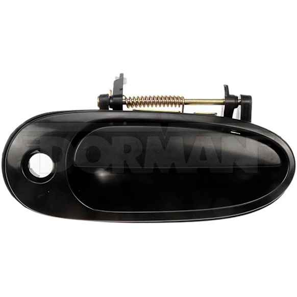 77525 Front, Passenger Side Smooth Black Exterior Door Handle, With Key Hole, Help Series