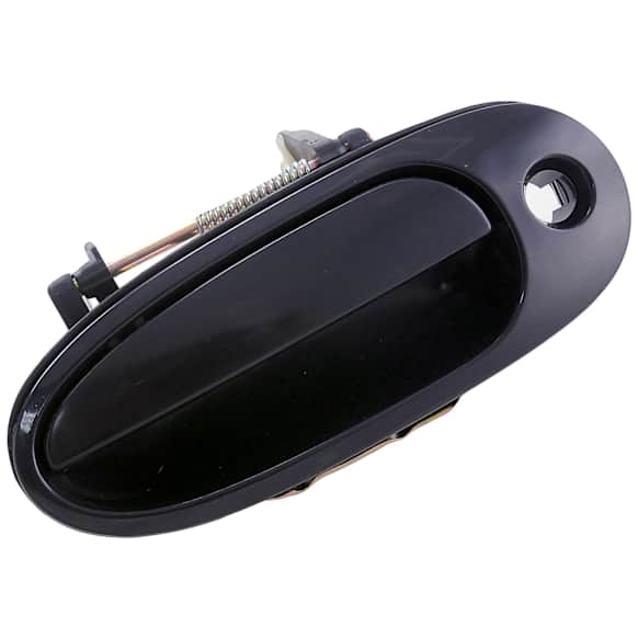77602 Front, Driver Side Smooth Black Exterior Door Handle, With Key Hole, Help Series
