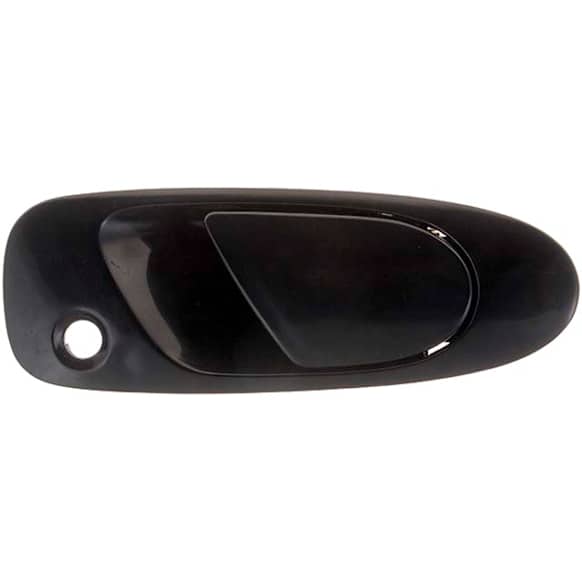 77757 Front, Passenger Side Smooth Black Exterior Door Handle, With Key Hole, Help Series