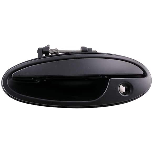 79101 Front, Driver Side Smooth Black Exterior Door Handle, With Key Hole, Help Series