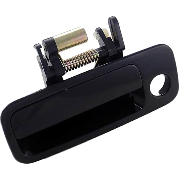 79426CD Front, Driver Side Smooth Black Exterior Door Handle, With Key Hole, Help Series