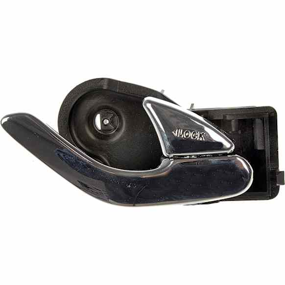 79549 Front, Passenger Side Black Interior Door Handle, With Door Lock Button, Help Series