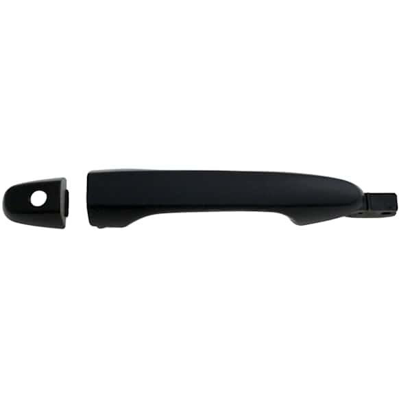 79821 Front, Driver Side Smooth Black Exterior Door Handle, With Key Hole, Help Series