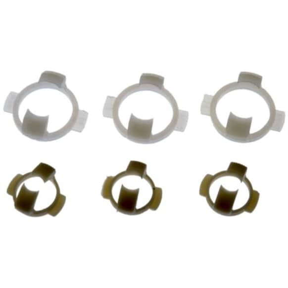800-014 OE Solutions Series Clips & Fasteners - Tan and white, Plastic, Universal, Set of 6