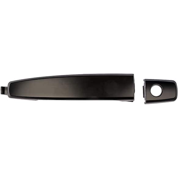 80138 Front, Driver or Passenger Side Smooth Black Exterior Door Handle, With Key Hole, Help Series