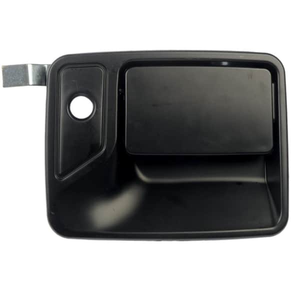 80646 Front, Passenger Side Smooth Black Exterior Door Handle, With Key Hole, Help Series