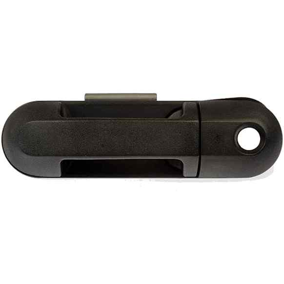 80652 Front, Driver Side Textured Black Exterior Door Handle, With Key Hole, Help Series