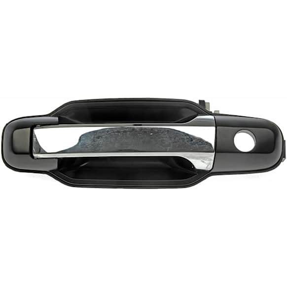 80779 Front, Driver Side Chrome Lever with Black Bezel Exterior Door Handle, With Key Hole, Help Series