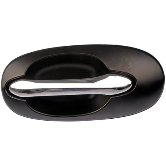 80790 Driver Side Chrome Lever with Black Bezel Exterior Door Handle, Without Key Hole, Help Series