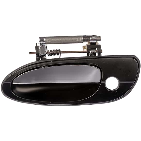 80810 Front, Driver Side Chrome Lever with Black Bezel Exterior Door Handle, With Key Hole, Help Series
