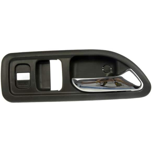 81085 Front, Passenger Side Chrome lever Interior Door Handle, With Door Lock Button, Coupe, Help Series