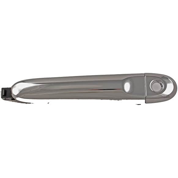 81153 Front, Driver Side Chrome Exterior Door Handle, With Key Hole, Help Series