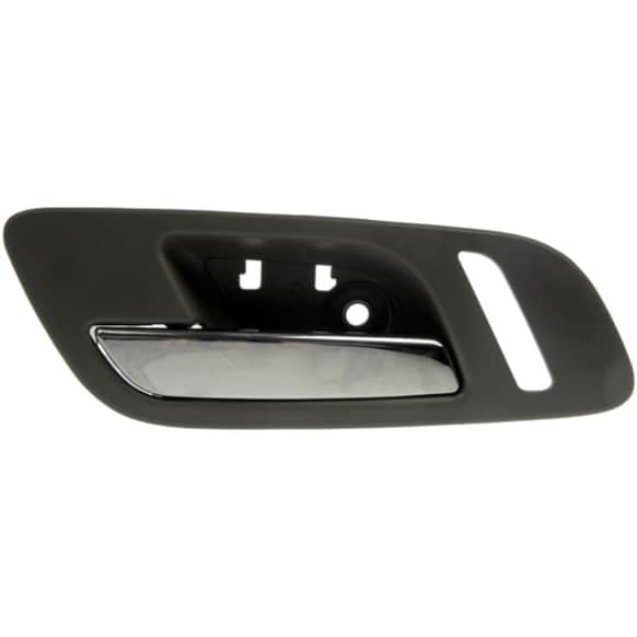 81198 Front, Driver Side Gray bezel with chrome lever Interior Door Handle, With Door Lock Button, Help Series
