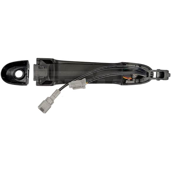 81204 Front, Driver Side Smooth Black Exterior Door Handle, Without Key Hole, Help Series