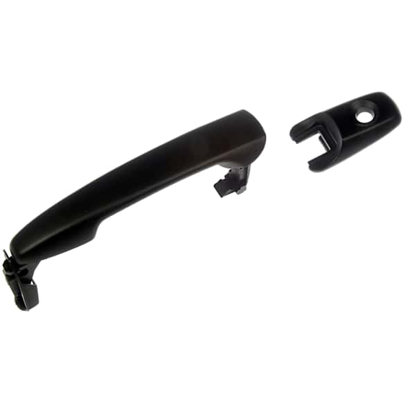 81345 Front, Driver Side Smooth Black Exterior Door Handle, With Key Hole, Help Series