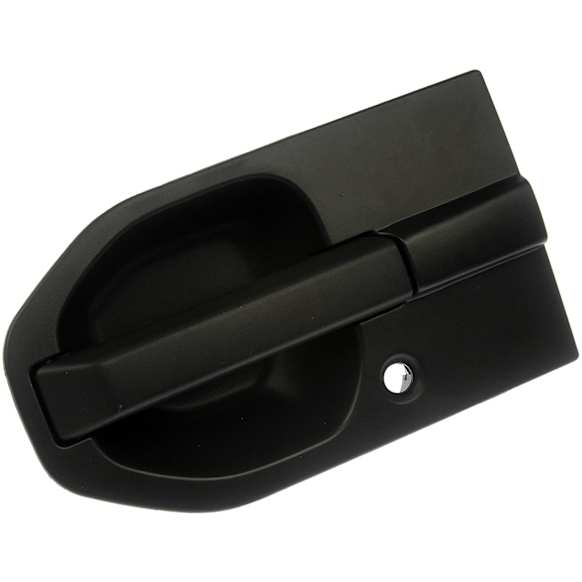 81490 Front, Driver Side Textured Black Exterior Door Handle, With Key Hole, Help Series