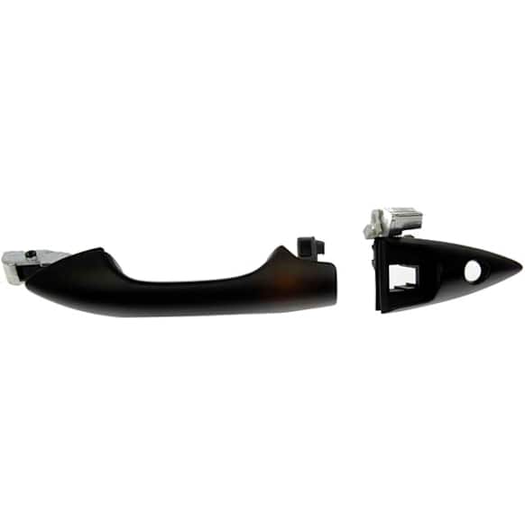 81519 Front, Driver Side Smooth Black Exterior Door Handle, With Key Hole, Help Series