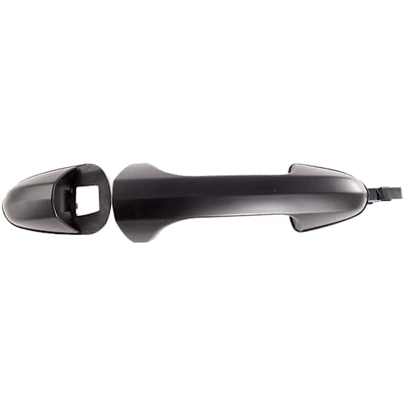 81587 Rear, Driver Side Smooth Black Exterior Door Handle, Without Key Hole, Help Series
