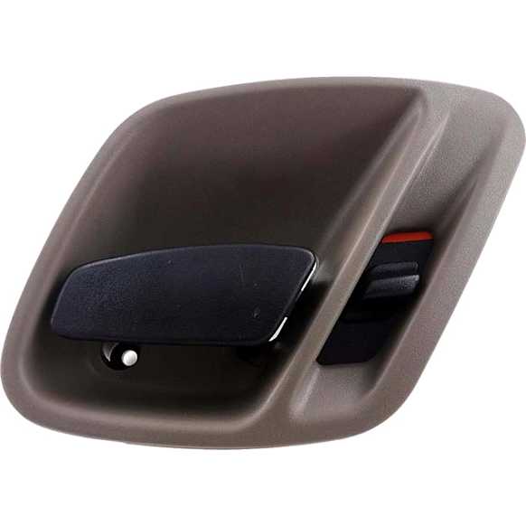 81627 Front, Passenger Side Chrome Interior Door Handle, With Door Lock Button, Help Series
