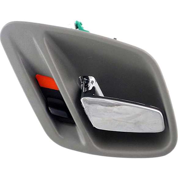 81633 Front Or Rear, Passenger Side Satin Chrome Interior Door Handle, With Door Lock Button, Help Series