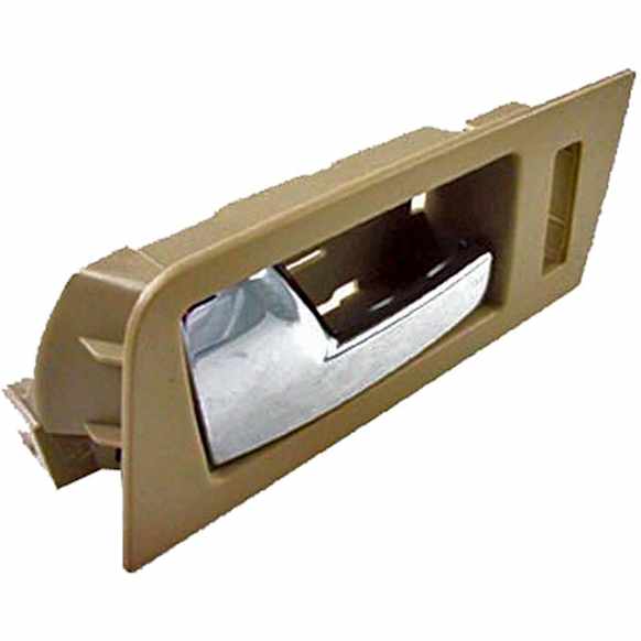 81763 Front, Driver Side Chrome lever Interior Door Handle, With Door Lock Button, Help Series