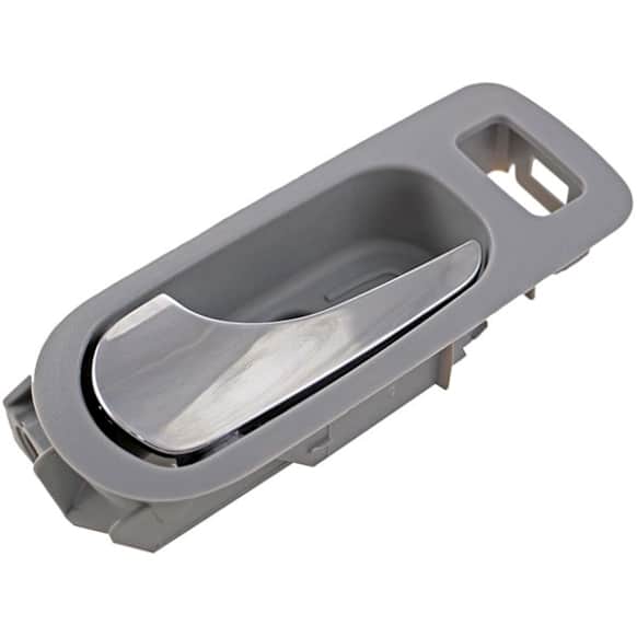 81816 Rear, Driver Side Gray bezel with chrome lever Interior Door Handle, With Door Lock Button, Help Series