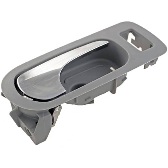 81827 Front, Passenger Side Gray bezel with chrome lever Interior Door Handle, With Door Lock Button, Help Series