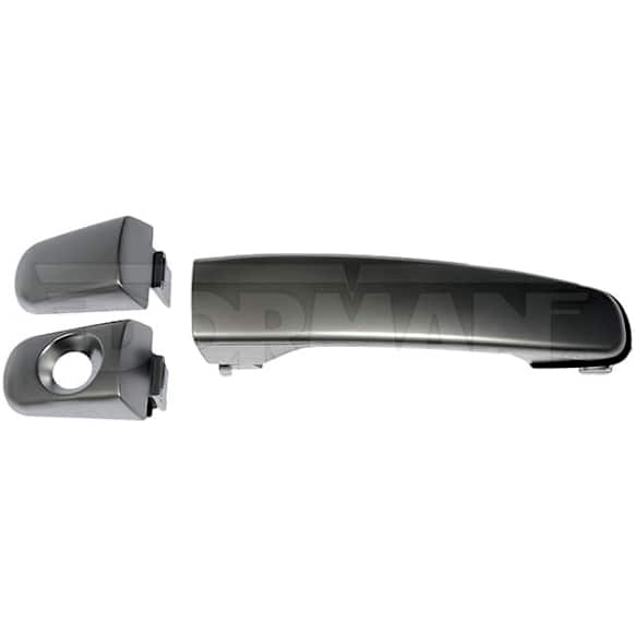 82012 Front or Rear, Driver or Passenger Side Satin Chrome Exterior Door Handle, Without Key Hole, Help Series