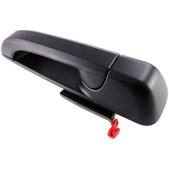 82059 Smooth Black Exterior Door Handle, Without Key Hole, Help Series