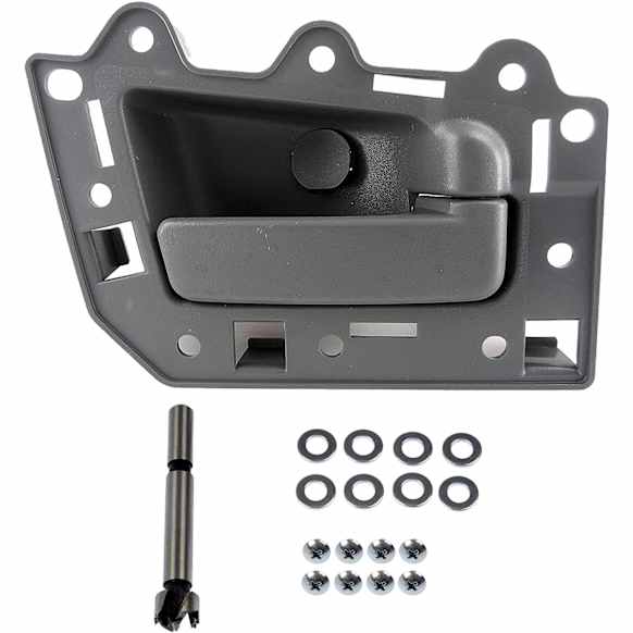 82144 Rear, Passenger Side Gray Interior Door Handle, With Door Lock Button, Help Series